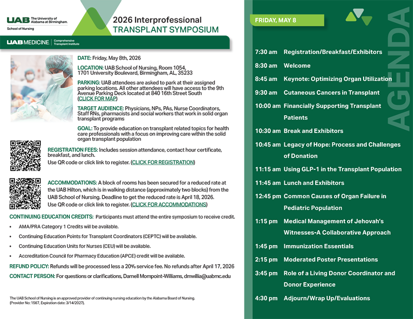 UAB TX Sypmosium 26 Graphic