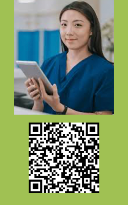 nurse holding iPad